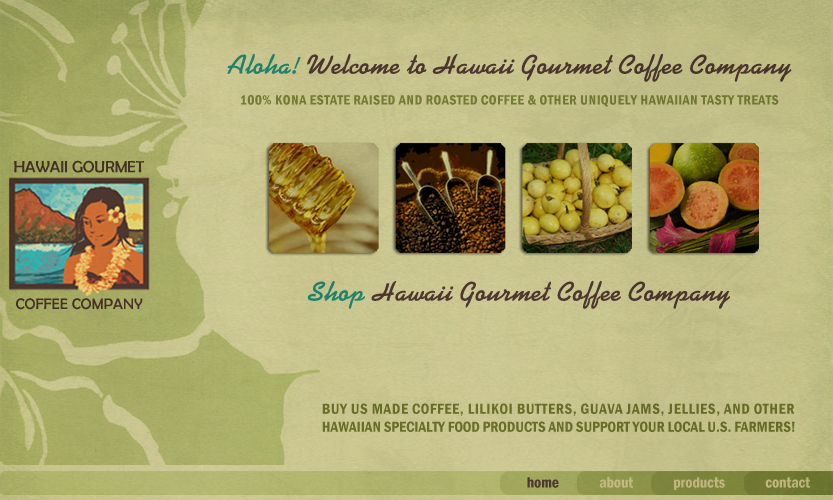 Hawaii Gourmet Coffee Company Website